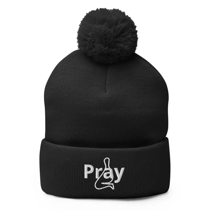 Pray Pom Pom Knit Cap